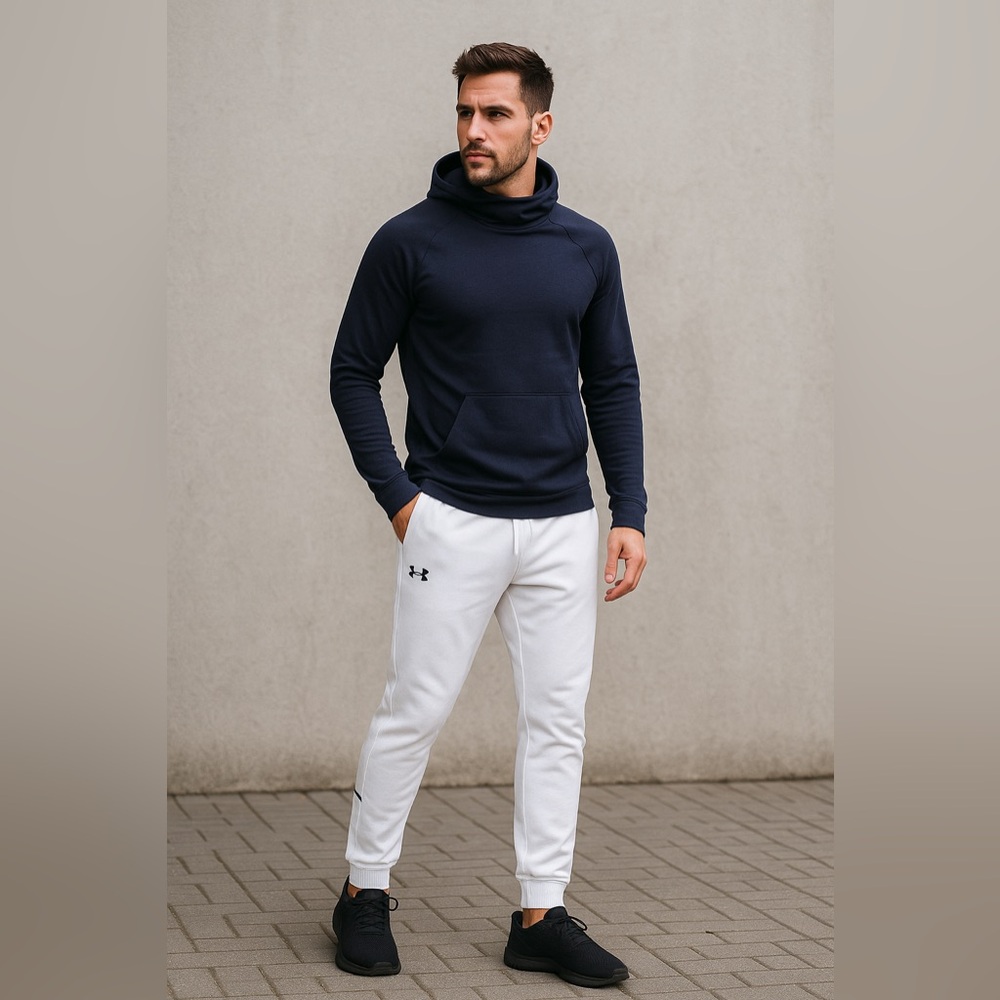 Under Armour White Fitted Joggers Men’s Small